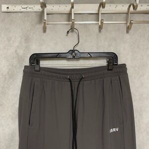 ASRV Pants Men L Gray Tetra-Lite Moto Jogger Sweat Tech Active Ankle Zip Pull On